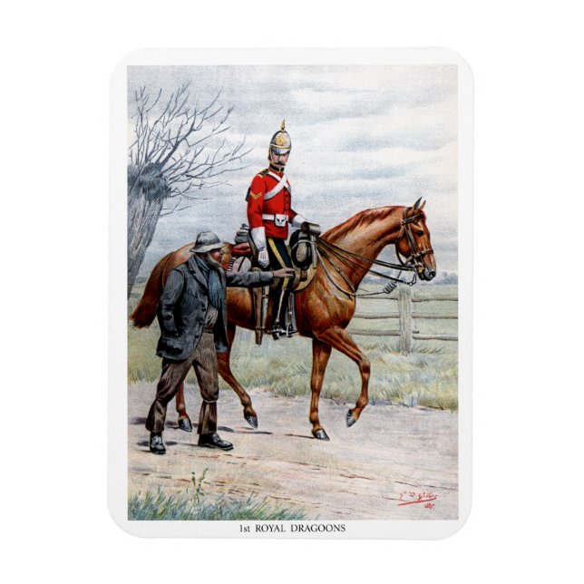 1:a Royalet Dragagonier Magnet (Vertikal)