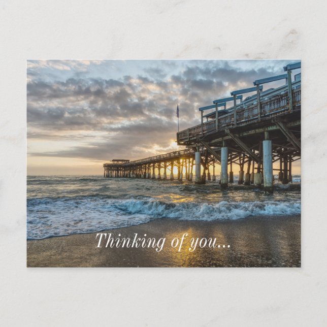 1:a soluppgången 2017 Cocoa Beach Tänker på dig Vykort (Framsida)