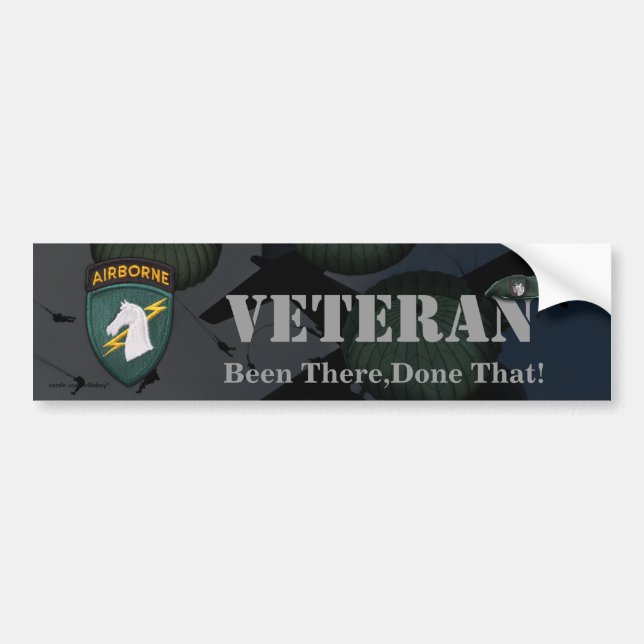 1:a specialstyrkans veteraner vets dekal (Framsidan)