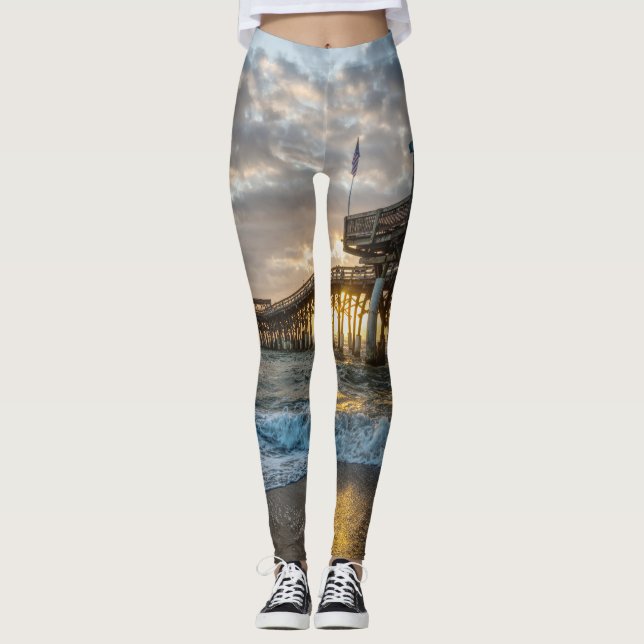 1:a Sunrise 2017 Cocoa Beach Leggings (Framsida)