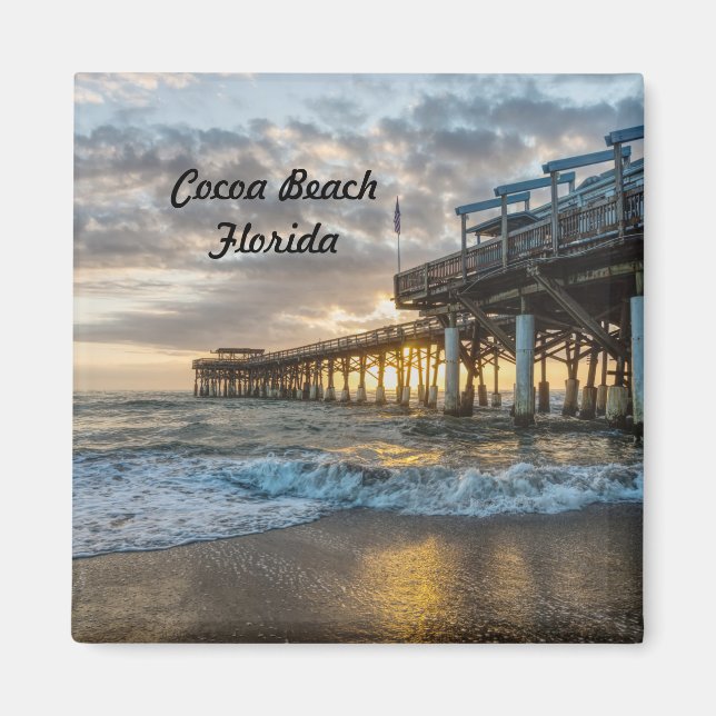 1:a Sunrise 2017 Cocoa Beach Magnet (Framsidan)