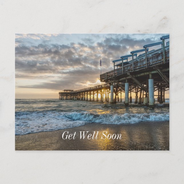 1:a Sunrise 2017 Cocoa Beach Sköt om dig snart Vykort (Framsida)