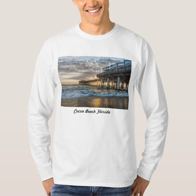 1:a Sunrise 2017 Cocoa Beach T Shirt (Framsida)