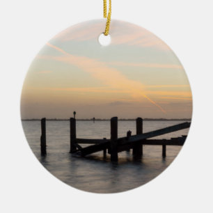 1:a sunset 2017 Cocoa Beach Julgransprydnad Keramik