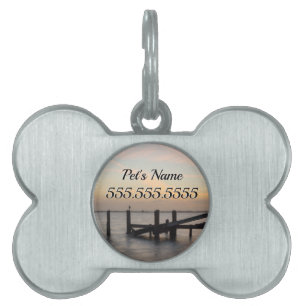 1:a sunset 2017 Cocoa Beach Pet Namn bricka