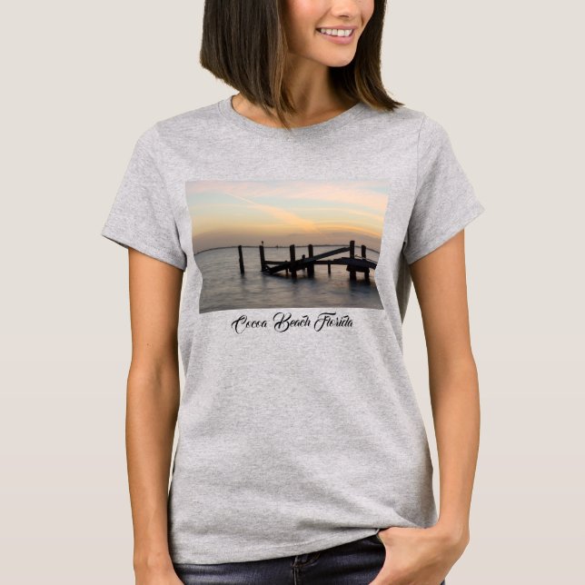 1:a sunset 2017 Cocoa Beach T-Shirt (Framsida)