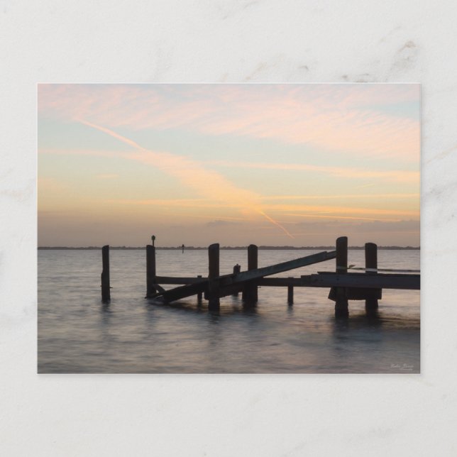 1:a sunset 2017 Cocoa Beach Vykort (Framsida)