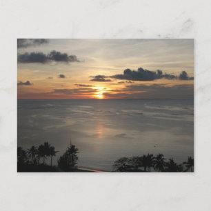 1:a sunset in Guam Vykort