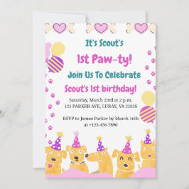 1:a TASS-TY! Första födelsedag Inbjudningar