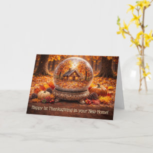 1:a Thanksgiving i Nya Hemmet Hus Cute Hem  Kort