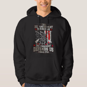 1:a tillägget definierar oss! 2:a tillägget försva hoodie