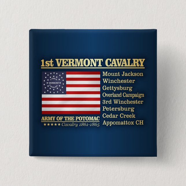 1:a Vermont Cavalry (BH) Knapp (Framsida)