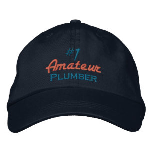 #1 Amateur Plumber Broderad Keps