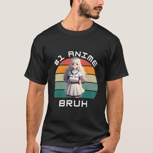 1 Anime Bruh Ga Kawaii Beautiful T Shirt (Framsida)