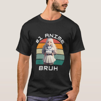 1 Anime Bruh Ga Kawaii Vacker T Shirt