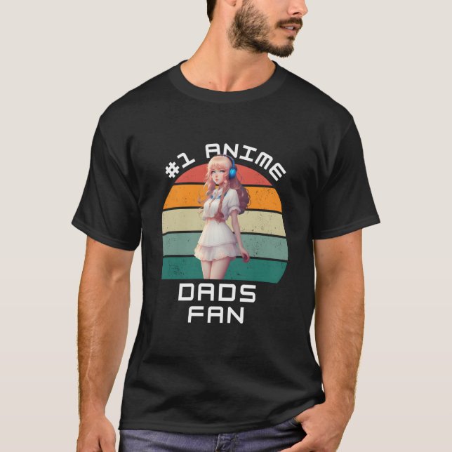 1 Anime Dads Ga Kawaii Anime Fan T Shirt (Framsida)