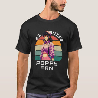 1 Anime Poppy Ga Kawaii Vacker T Shirt