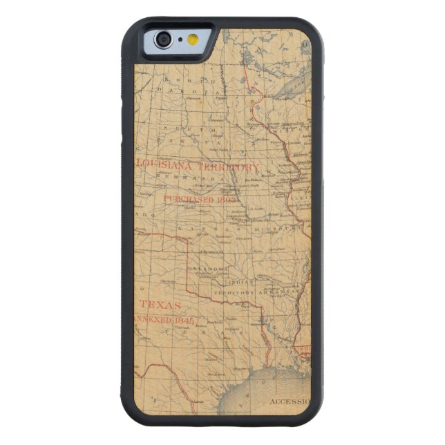1 Anslutningar till territorium Carved Wood iPhone Skal (Baksidan)