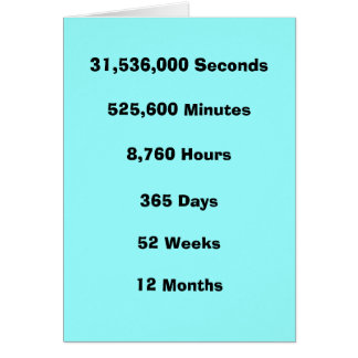 1 år any långt dig skiva det hälsningskort