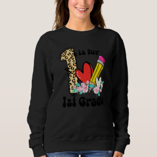 1 är för lärare i första klass elev Glad första da T Shirt