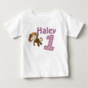 1 år gammal födelsedagt-skjorta CJ-orchid style# Tee Shirt
