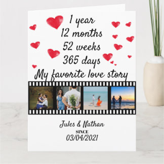 1 års årsdagsfilmremsa bildskärm kort