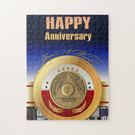 1 års årsjubileum Du är en vinnarpris Pussel