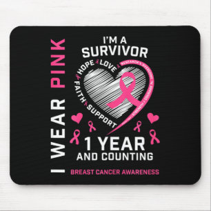 1 års cancerfri Mamma Rosa Awareness Breast Cance Musmatta