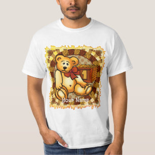 1 års födelsedag Blockfödelsedag t-shirts