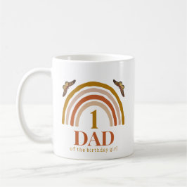 1-års födelsedag för anpassad pappa kaffemugg