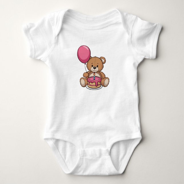 1-års födelsedag i minimalistisk design t shirt (Framsida)