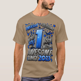 1-års födelsedag Seriestil Fantastisk sedan 2023 1 T Shirt
