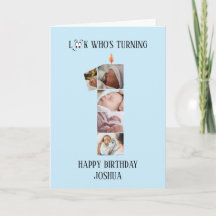 1-års födelsedags fotokort