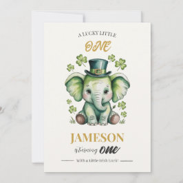 1-års födelsedagsinbjudan | Lucky St. Patrick's Da Inbjudningar