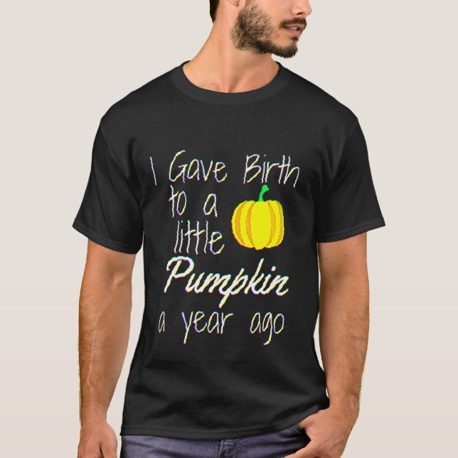 1 års gammal födelsedagspresent Halloween Pumpkin  T Shirt (Framsida)