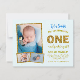 1-års inbjudan, Pojkens första födelsedag Inbjudningar