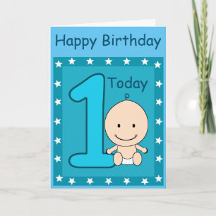 1-års Pojke Anpassad Kort