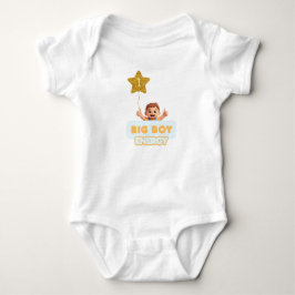 1 Års Stor Pojkenergi Baby Ens-piece T Shirt