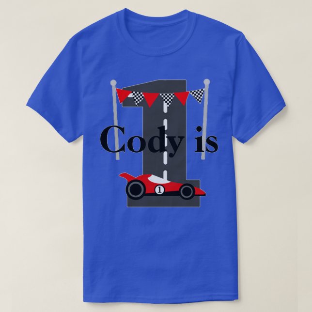 1-årsdag Racerkörning  T Shirt (Design framsida)