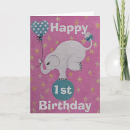 1-årsdagStandard, 5" x 7" vikt gratulationskort Kort