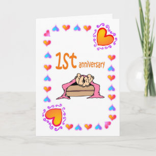 1-årsjubileum kort