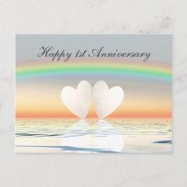 1-årsjubileum Pappershjärtan Vykort
