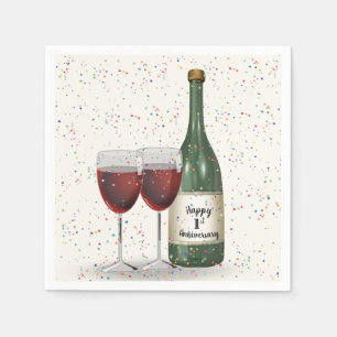 1-årsjubileum Vinkrus och Två Glas Pappersservett