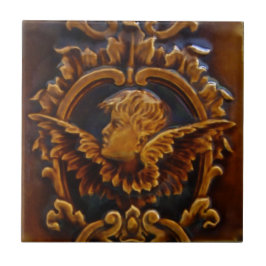 1 av 2 Antique Victorian Cherub Angel Tile Repros Kakelplatta