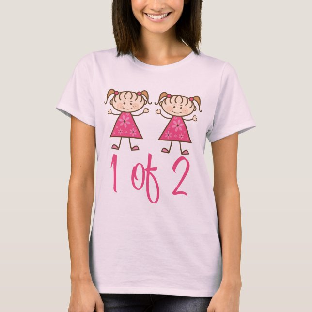 1 av 2 Rosa flickor T-shirt (Framsida)