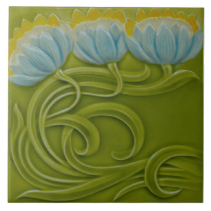 #1 av 3 Repro German Art nouveau Jugendstill Kakelplatta