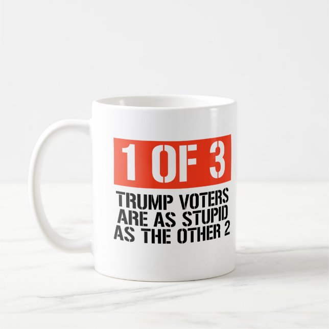 1 av 3 Trump-väljare Kaffemugg (Vänster)