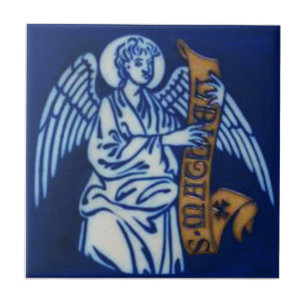 1 av 4 Evangelist St Matthew Repro Gothic Stil Kakelplatta