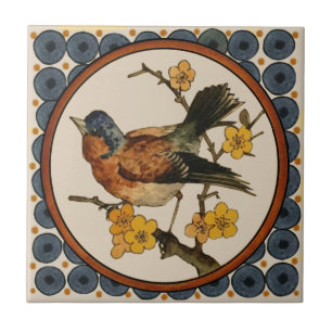 1 av 5 Repro 1890-talet målade Doulton Lambeth Ha Kakelplatta