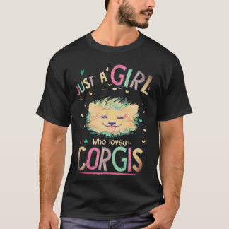 1 Bara en tjej som älskar Corgi T Shirt